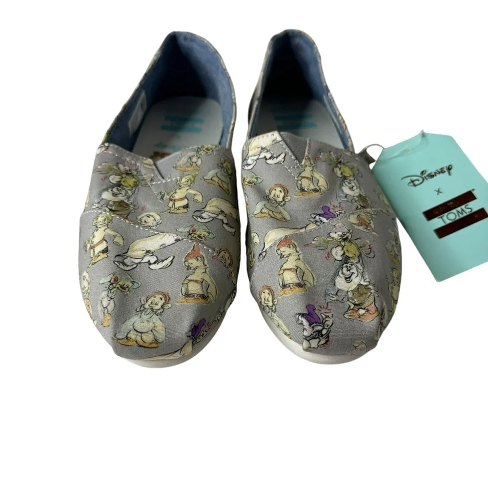 Toms x Disney The Seven Dwarfs Classic Slip-On Shoes Grey 10